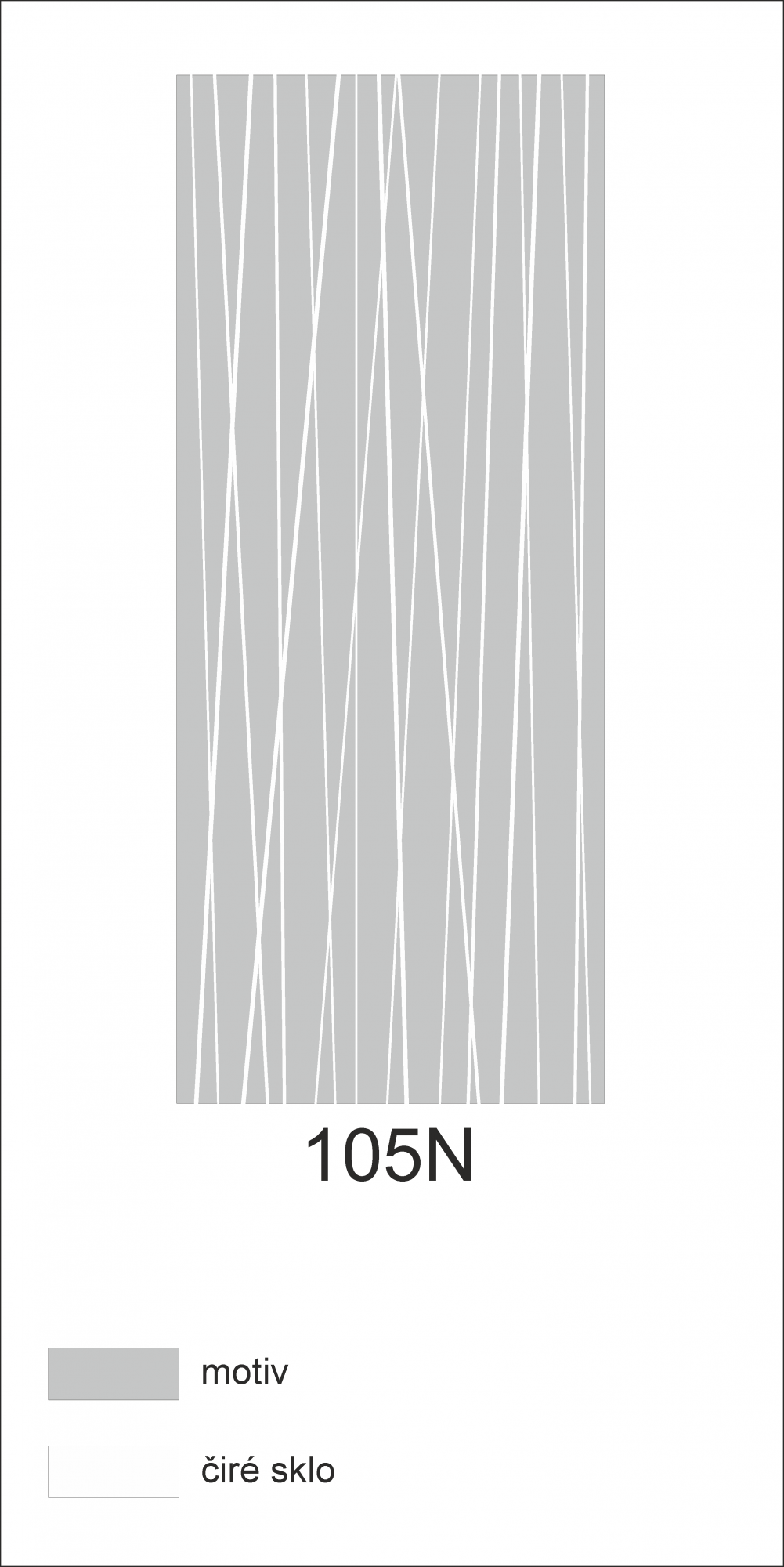 Možný motiv na skleněných dveřích nebo skleněných stěnách 105N - svislé čáry