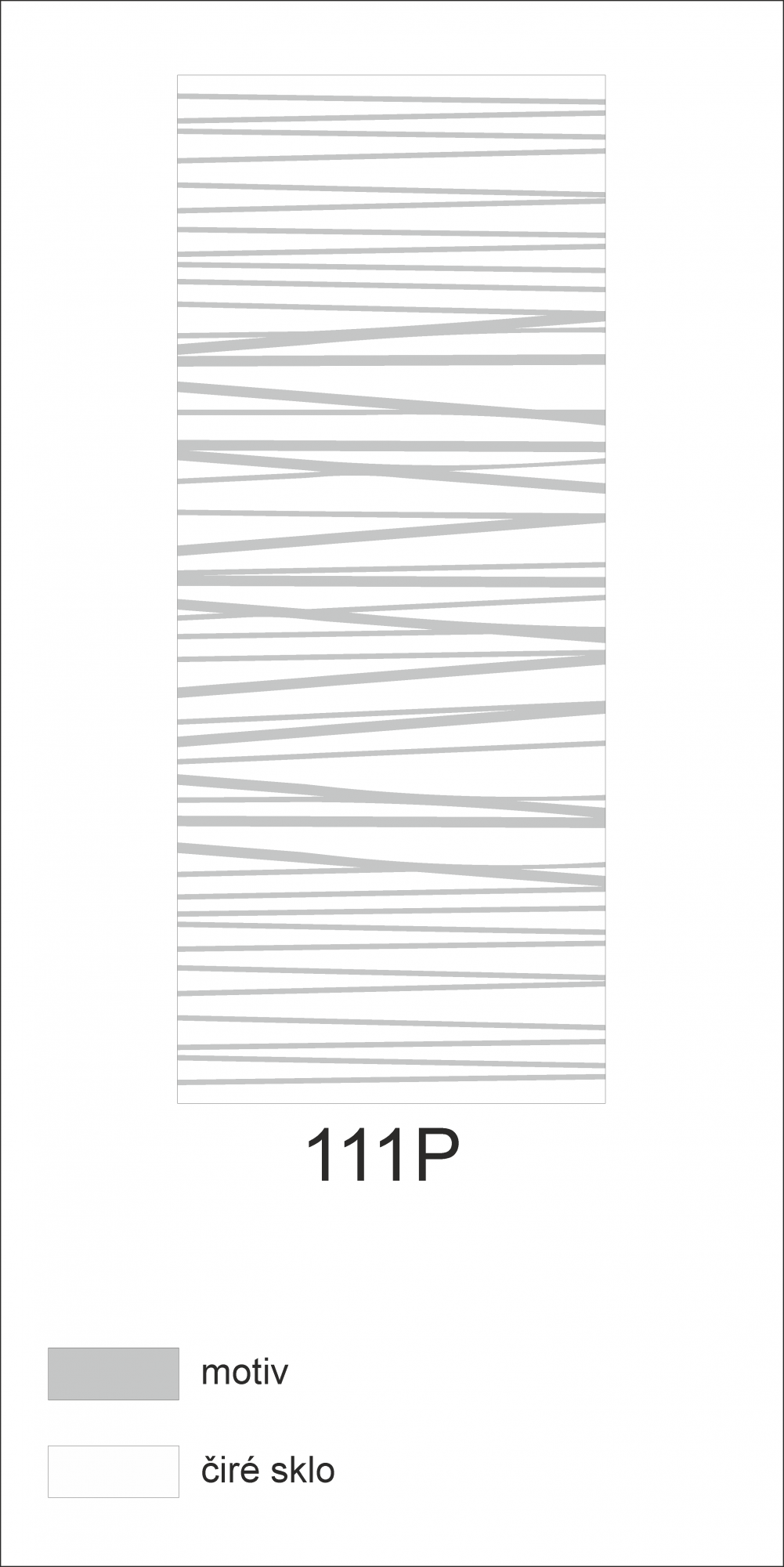 Možný motiv na skleněných dveřích nebo skleněných stěnách 111P - horizontální čáry