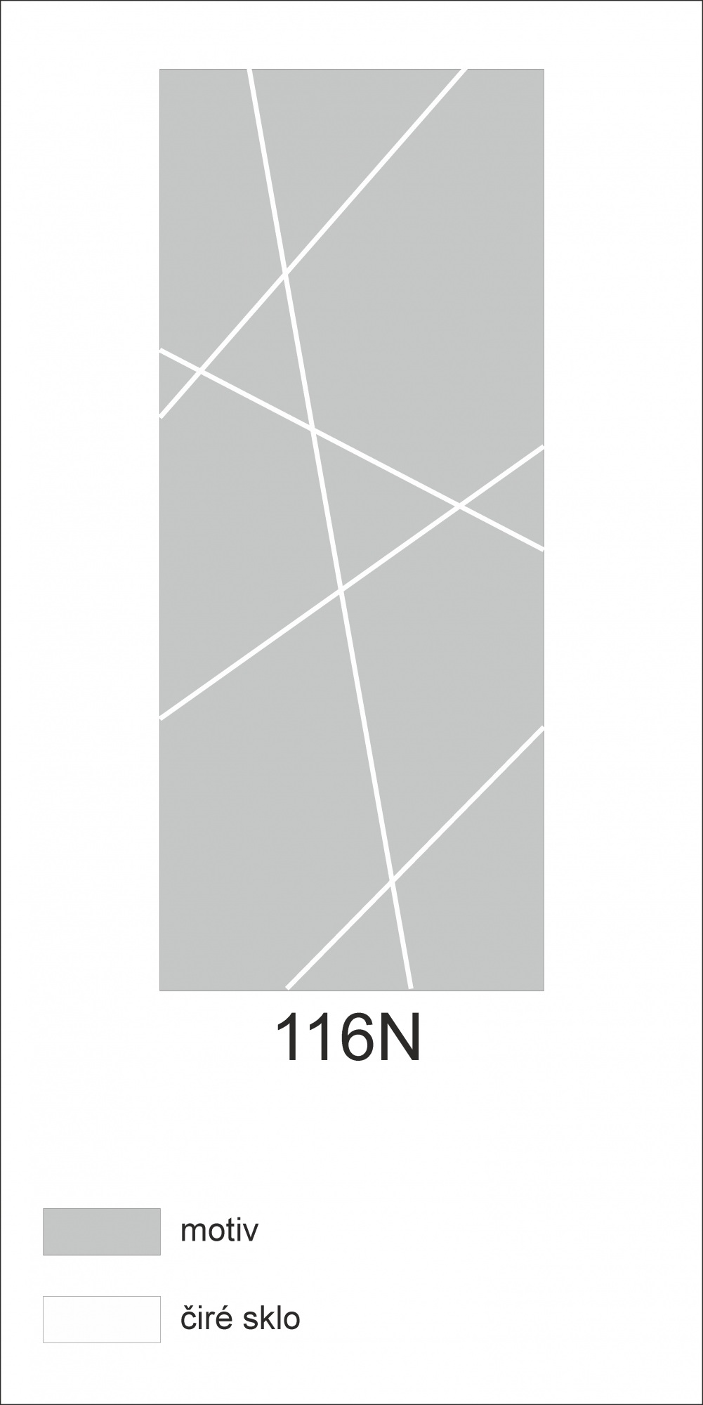 Možný motiv na skleněných dveřích nebo skleněných stěnách 116N - design čar