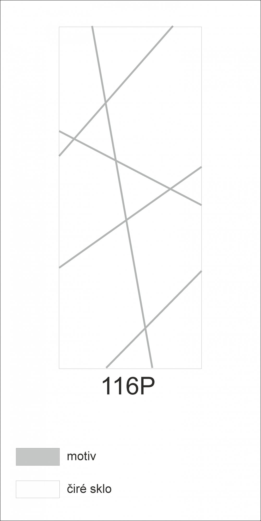 Možný motiv na skleněných dveřích nebo skleněných stěnách 116P - design čar