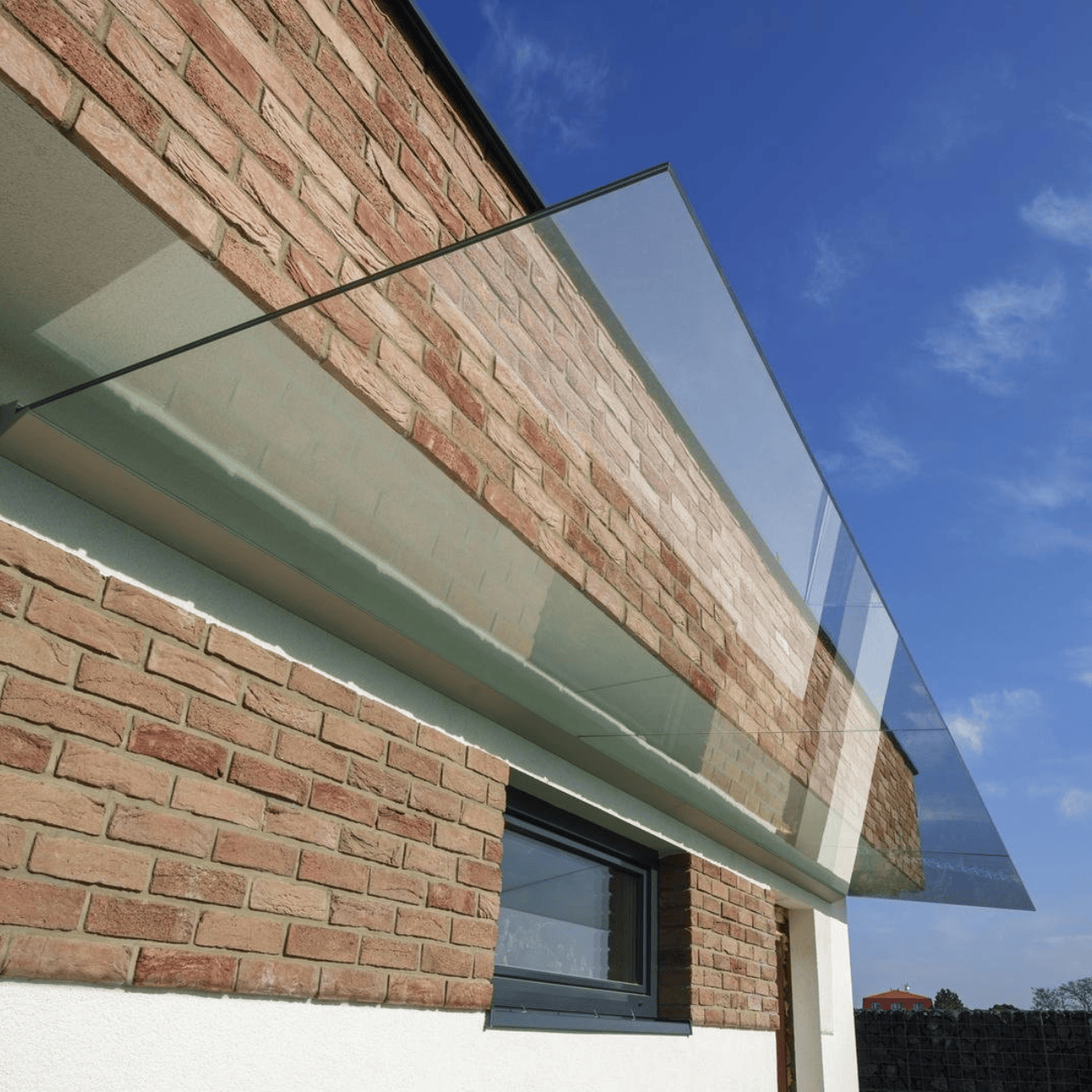 GLASS VISION skleněná stříška nad vchodem